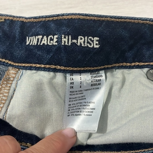 American Eagle Vintage High Rise Jeans Size 2.  NWT - Picture 7 of 11